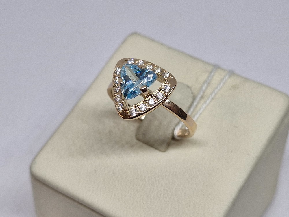 КОЛЬЦО С КАМНЯМИ (Au 585)