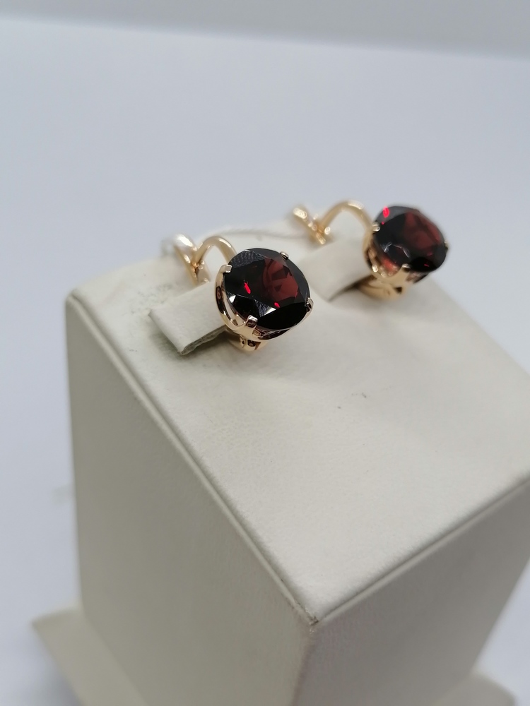 СЕРЬГИ С КАМНЕМ (Au 585)