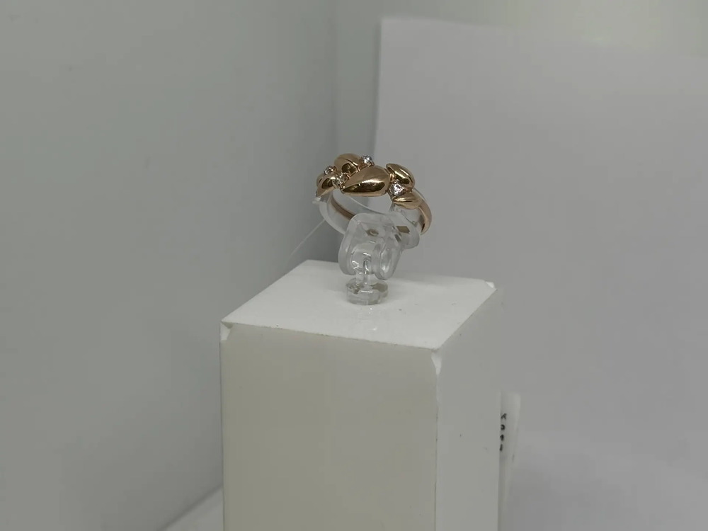 КОЛЬЦО С КАМНЯМИ (Au 585)