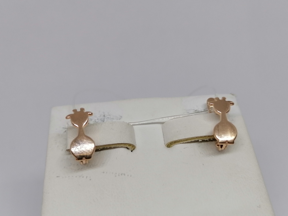 СЕРЬГИ БЕЗ КАМНЯ (Au 585)