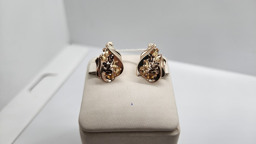 СЕРЬГИ С КАМНЯМИ (Au 585)