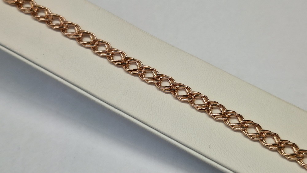 БРАСЛЕТ ПУСТОТЕЛЫЙ Ромб двойной (Au 585)