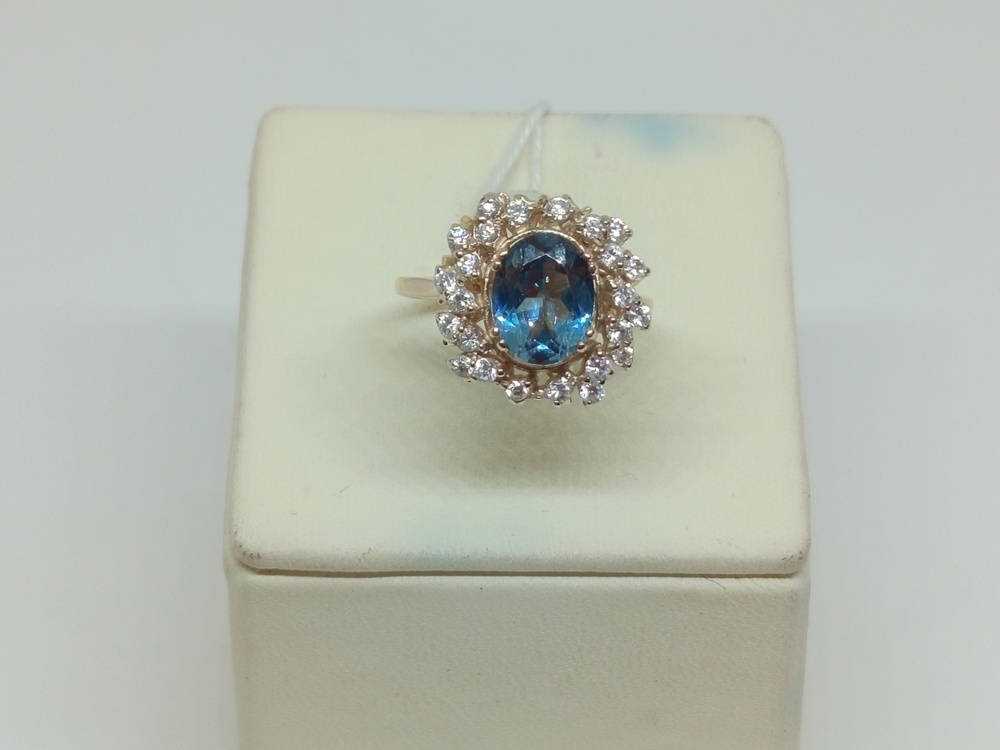 КОЛКМИ585 КОЛЬЦО С КАМНЯМИ (Au 585)