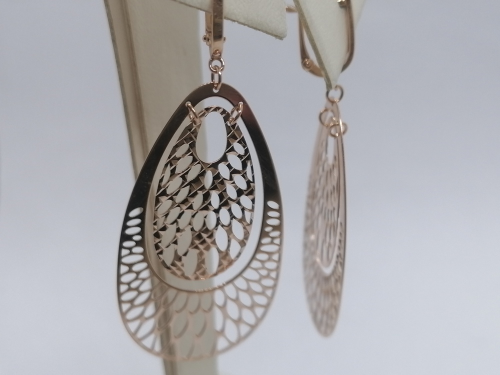 СЕРЬГИ БЕЗ КАМНЯ (Au 585)