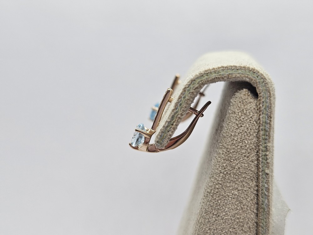 СКМИ585 СЕРЬГИ С КАМНЯМИ (Au 585)