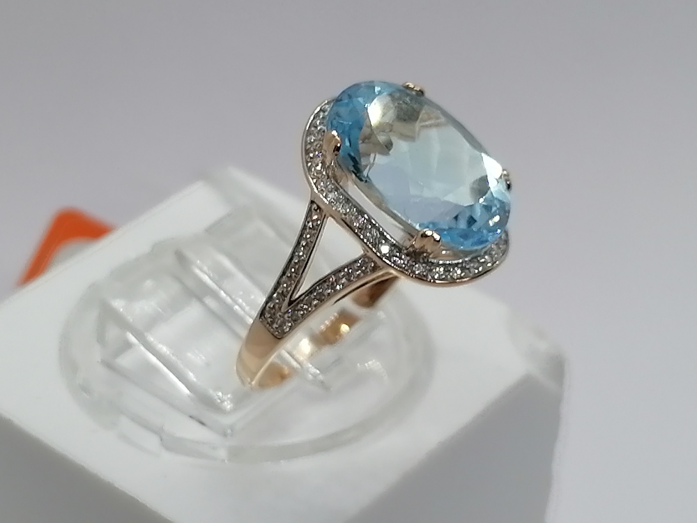 КОЛКМИ585 КОЛЬЦО С КАМНЯМИ (Au 585)