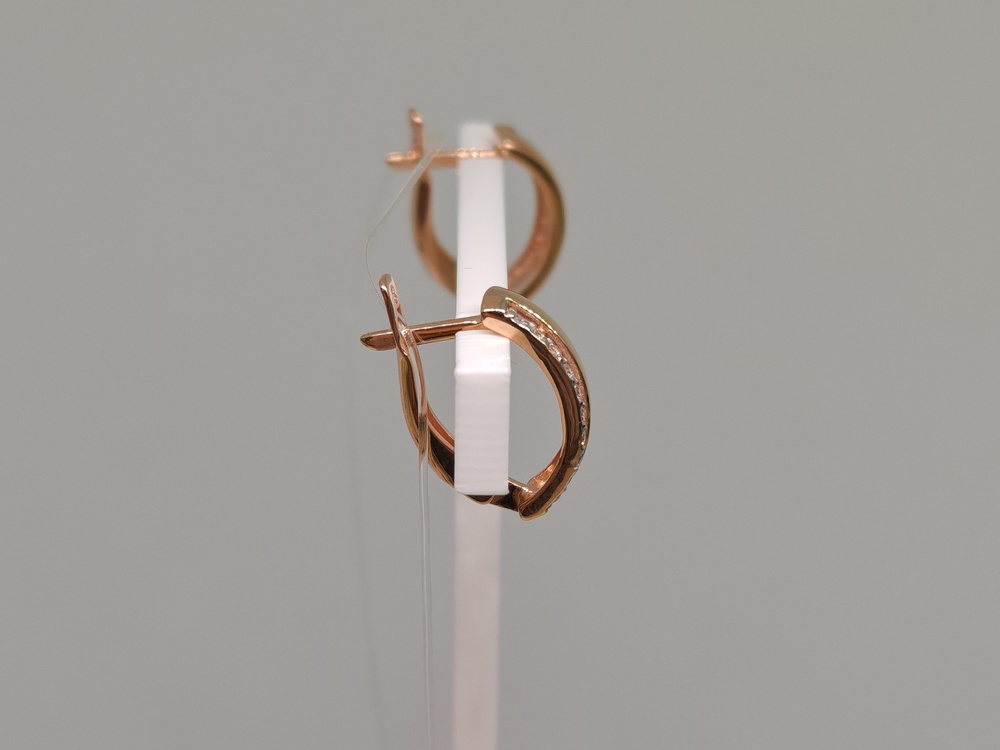 027186 СЕРЬГИ С КАМНЯМИ (Au 585)