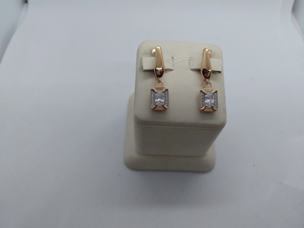 СЕРЬГИ С КАМНЯМИ (Au 585)