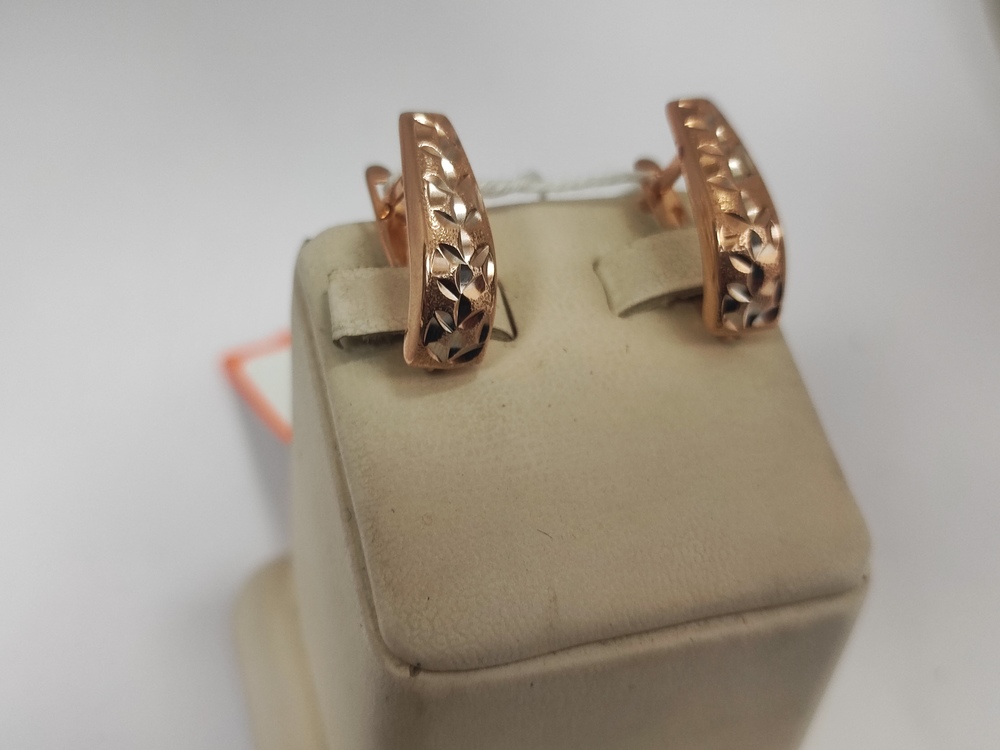 СЕРЬГИ БЕЗ КАМНЯ (Au 585)