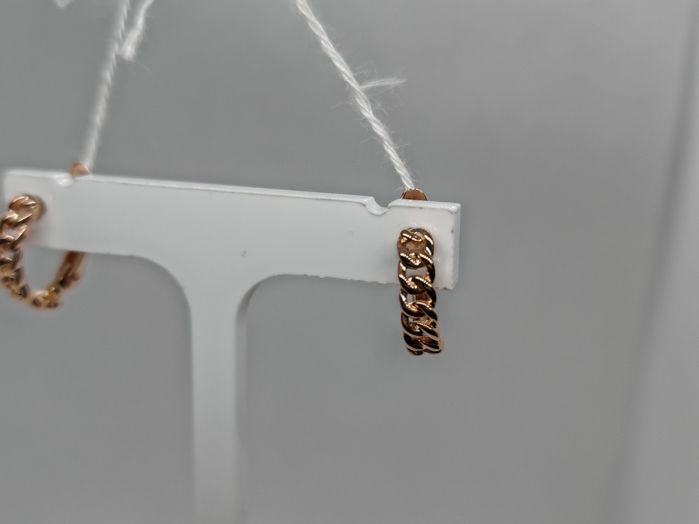 СБКМ585 СЕРЬГИ БЕЗ КАМНЯ (Au 585)