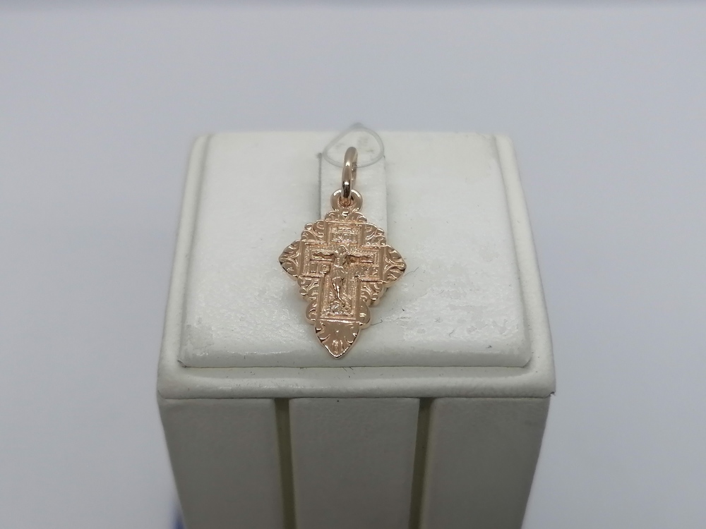 ПОДВЕСКА КРЕСТ без камня (Au 585)