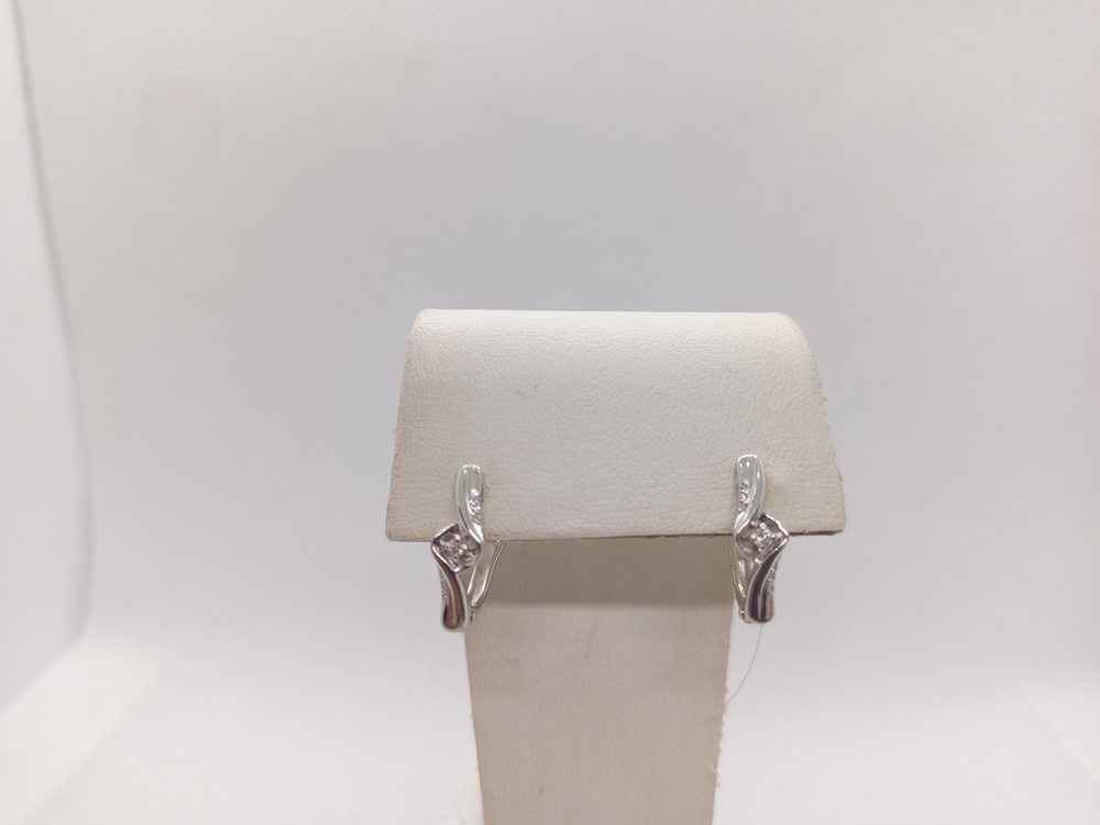 СЕРЬГИ БРИЛЛИАНТ (Ag 925)