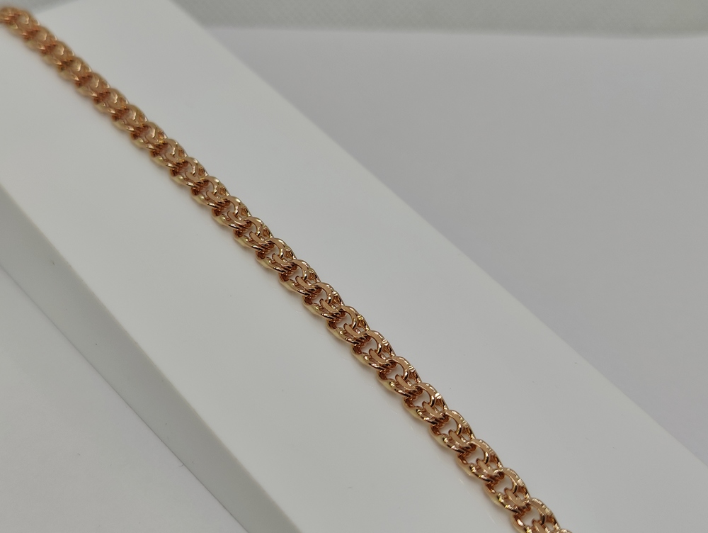 БЛБ585 БРАСЛЕТ ПОЛНОВЕСНЫЙ Бисмарк (Au 585)