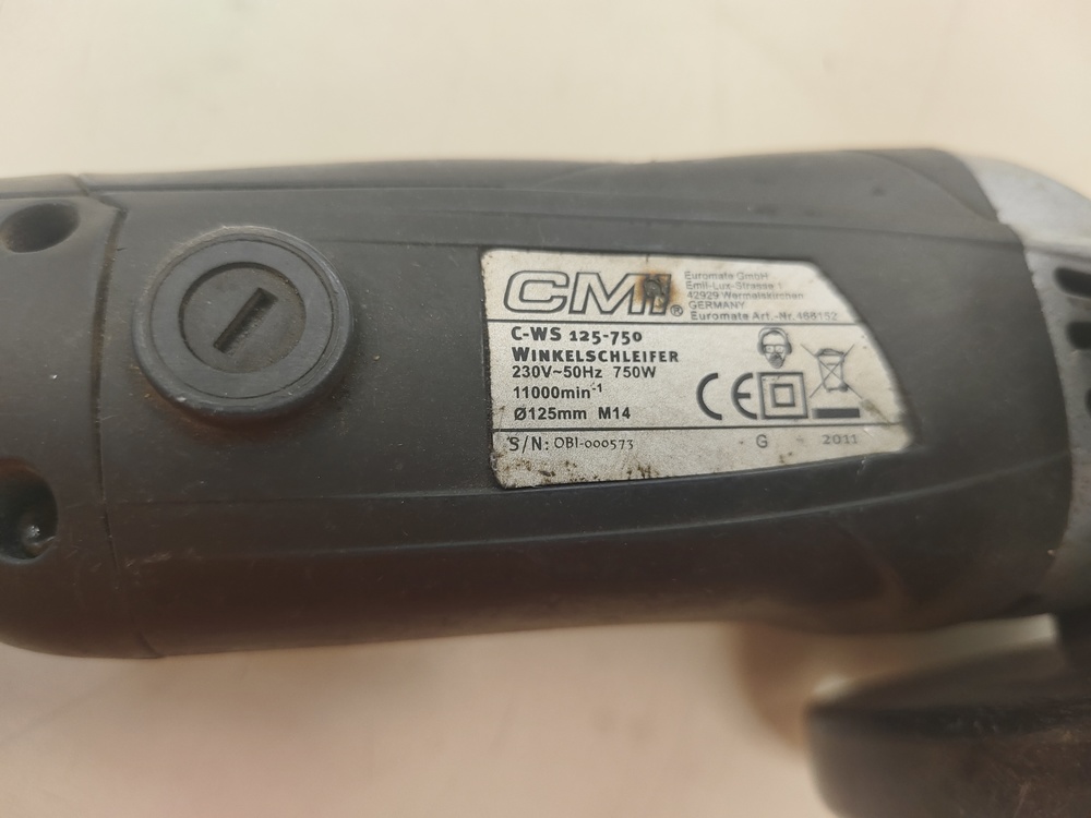 Угловая шлифмашина CMI C-WIS 900/125