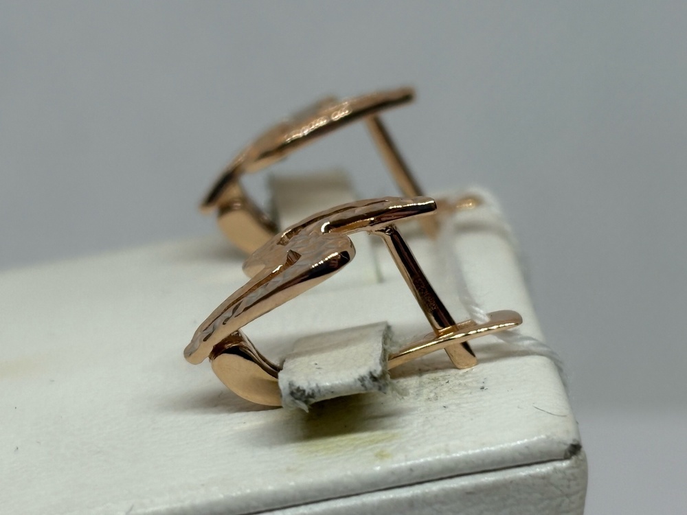 СБКМ585 СЕРЬГИ БЕЗ КАМНЯ (Au 585)