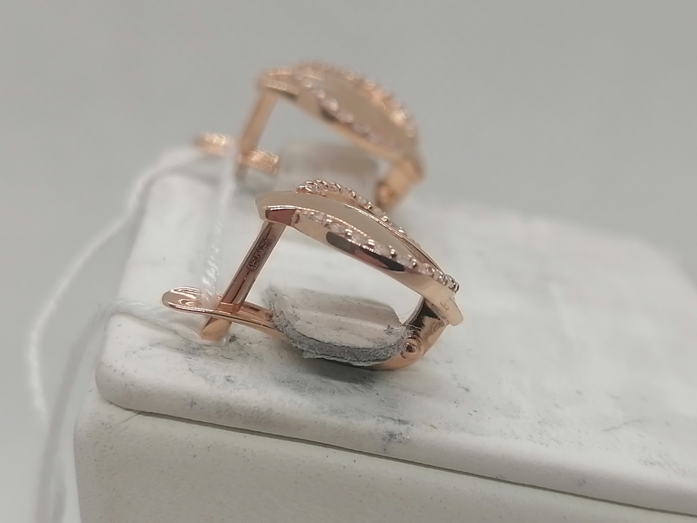 СКМИ585 СЕРЬГИ С КАМНЯМИ (Au 585)