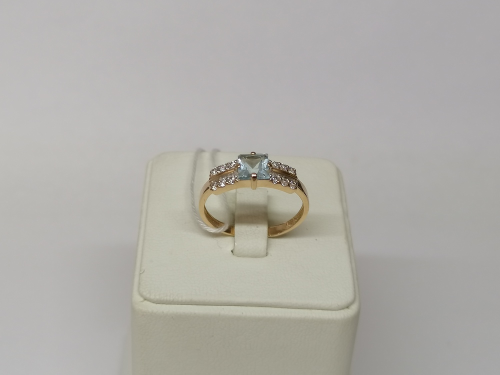 КОЛКМИ585 КОЛЬЦО С КАМНЯМИ (Au 585)