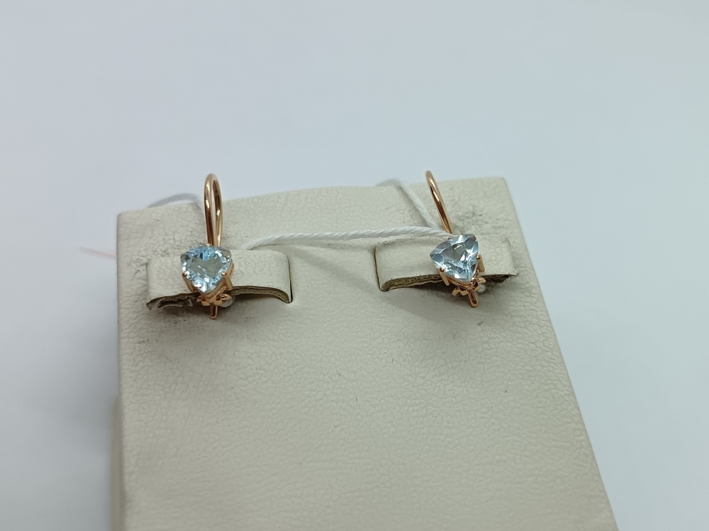 СЕРЬГИ С КАМНЕМ (Au 585)