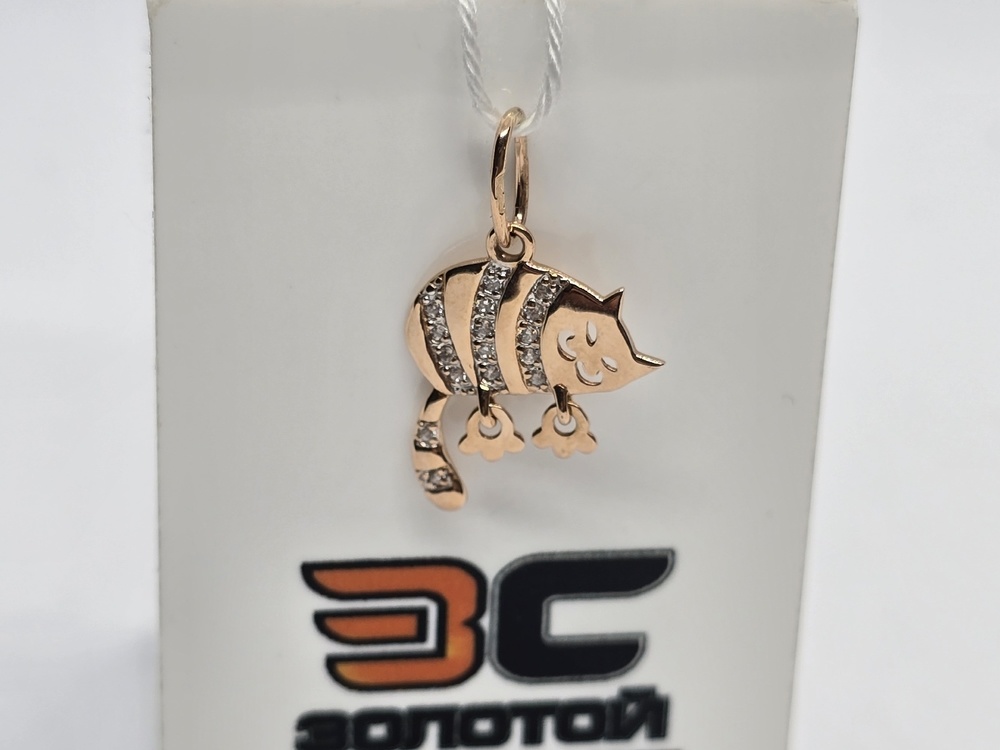 ПОДКМИ585 ПОДВЕСКА С КАМНЯМИ (Au 585)