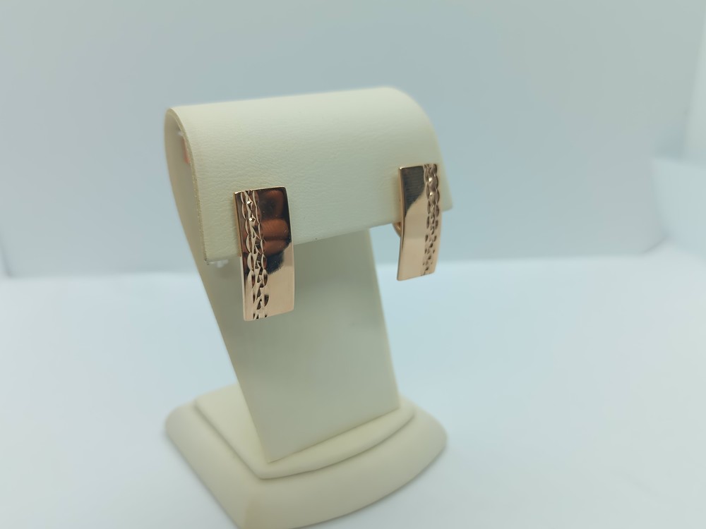 СЕРЬГИ БЕЗ КАМНЯ (Au 585)