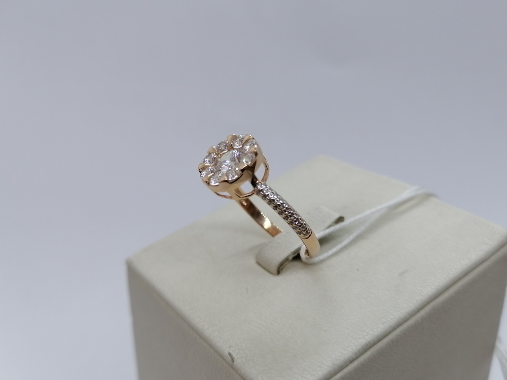 КОЛКМИ585 КОЛЬЦО С КАМНЯМИ (Au 585)