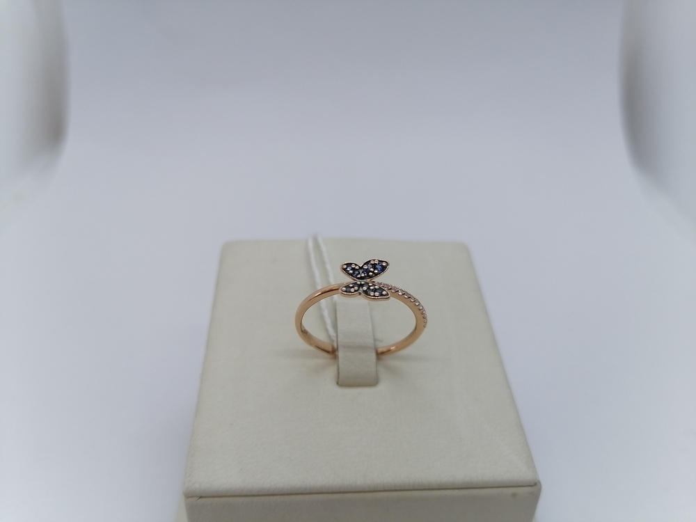 КОЛЬЦО С КАМНЯМИ (Au 585)