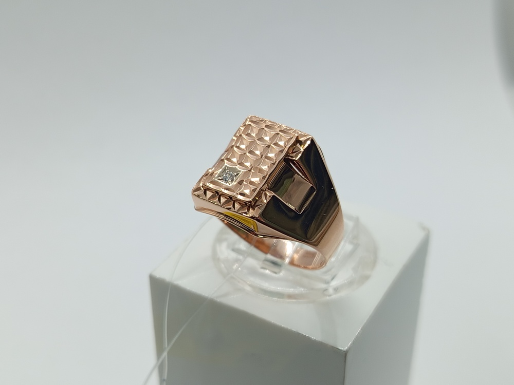 КОЛЬЦО ПЕЧАТКА с камнем (Au 585)