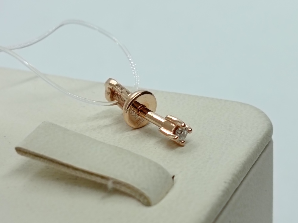 СЕРЬГИ ПУСЕТА бриллиант (Au 585)