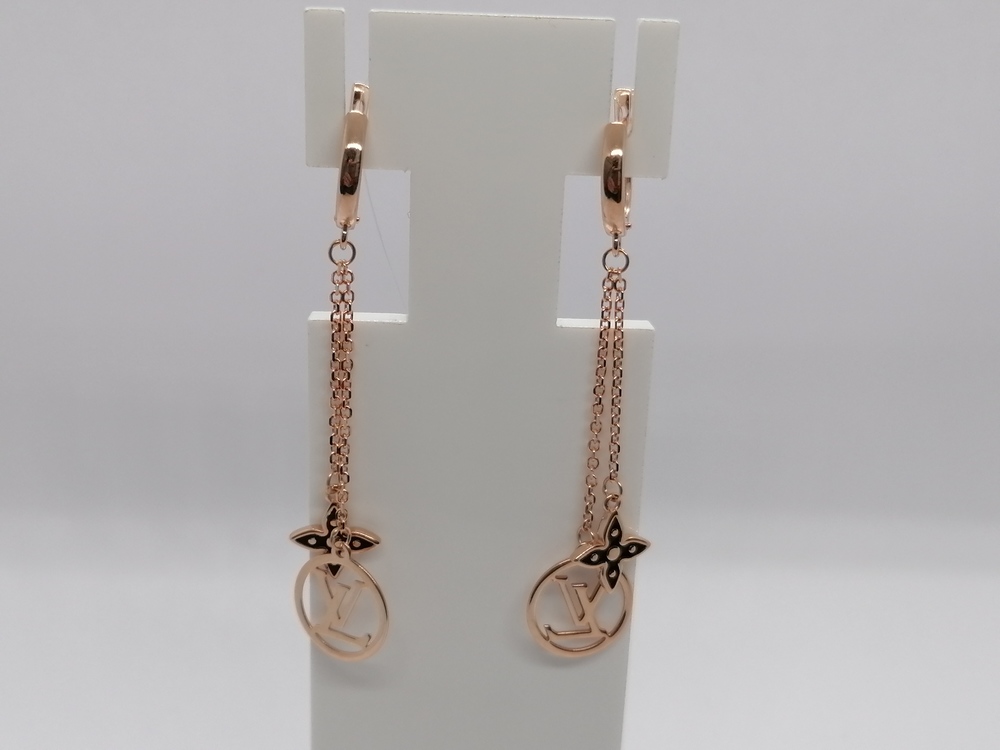 01-207818 СЕРЬГИ ЭМАЛЬ (Au 585)