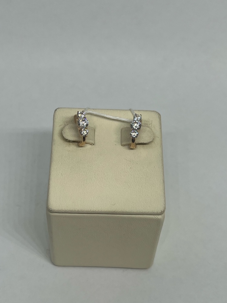 СКМИ585 СЕРЬГИ С КАМНЯМИ (Au 585)