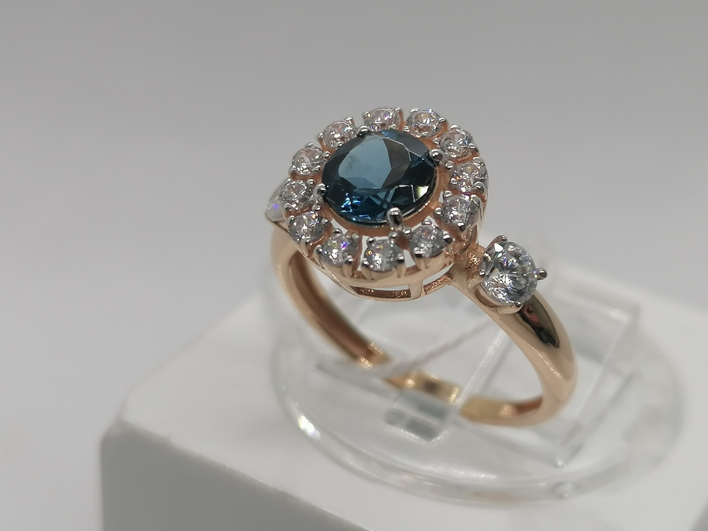 КОЛКМИ585 КОЛЬЦО С КАМНЯМИ (Au 585)