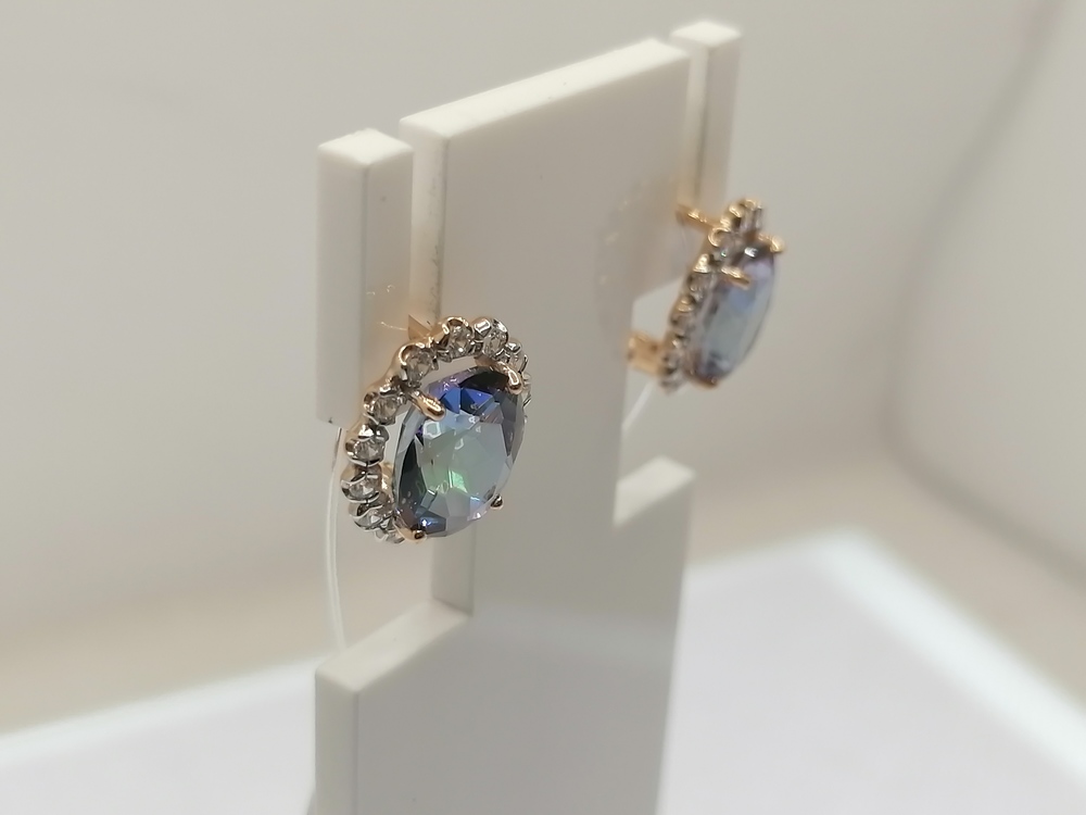 СЕРЬГИ С КАМНЯМИ (Au 585)