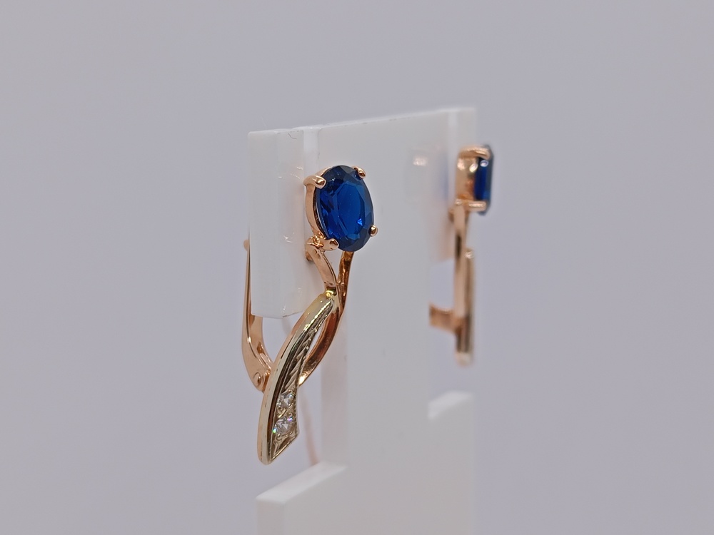 СЕРЬГИ С КАМНЯМИ (Au 585)