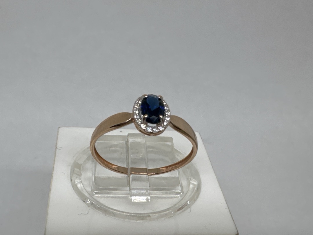 КОЛКМИ585 КОЛЬЦО С КАМНЯМИ (Au 585)