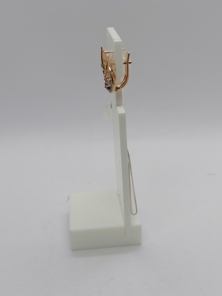 СКМИ585 СЕРЬГИ С КАМНЯМИ (Au 585)