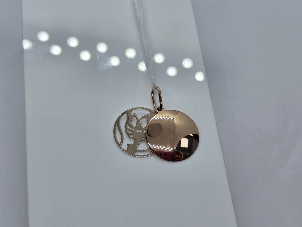 ПОДВЕСКА ЗНАК ЗОДИАКА РАК Au 585