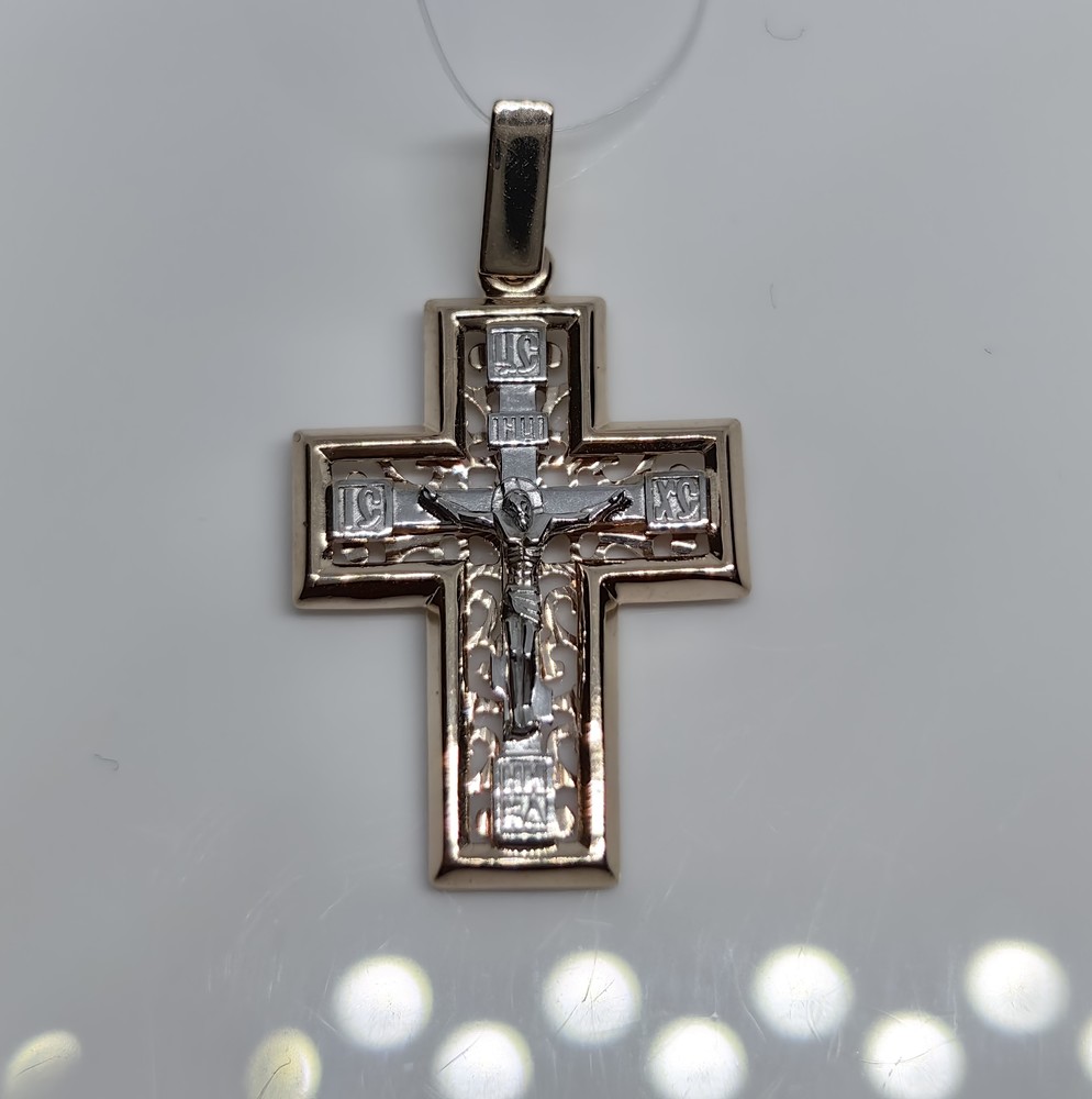 ПОДВЕСКА КРЕСТ без камня (Au 585)