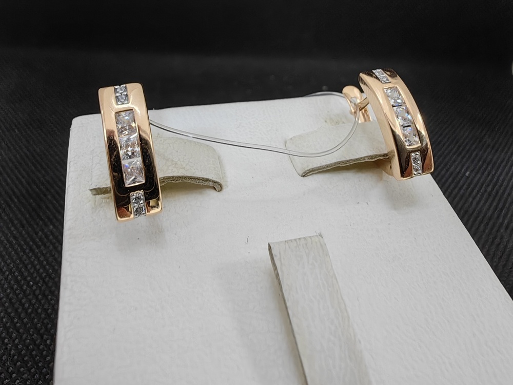 СЕРЬГИ С КАМНЯМИ (Au 585)