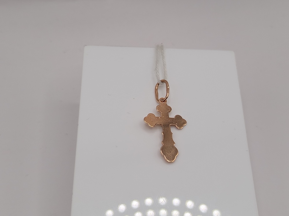 ПОДВЕСКА КРЕСТ БЕЗ КАМНЯ (Au 585)