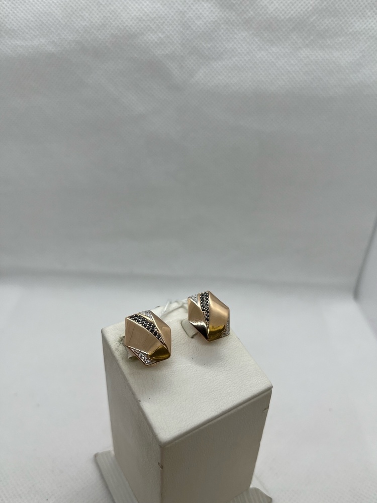 СКМИ585 СЕРЬГИ С КАМНЯМИ (Au 585)