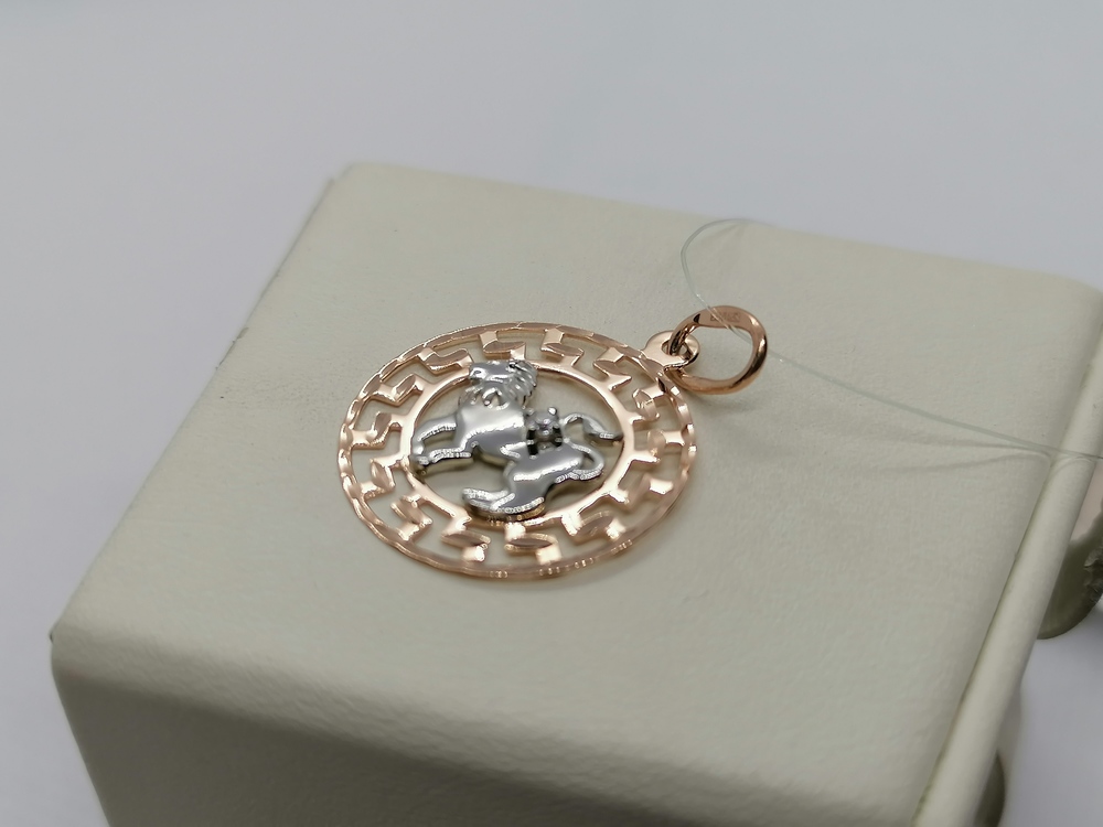 ПОДВЕСКА ЗНАК ЗОДИАКА ЛЕВ (Au 585)