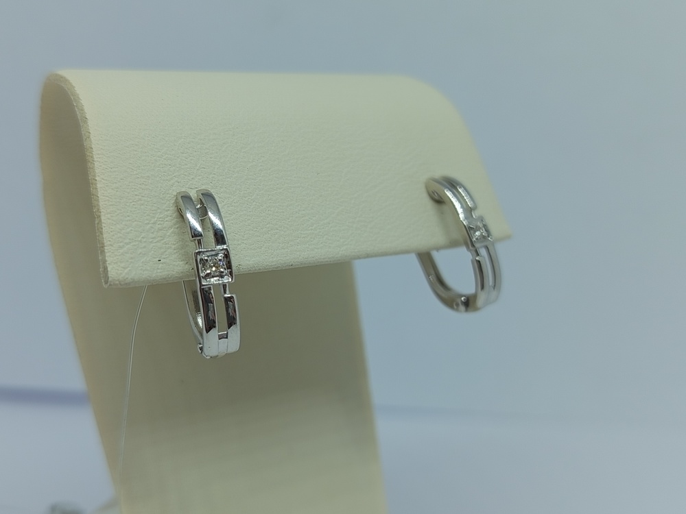 СЕРЬГИ БРИЛЛИАНТ (Ag 925)