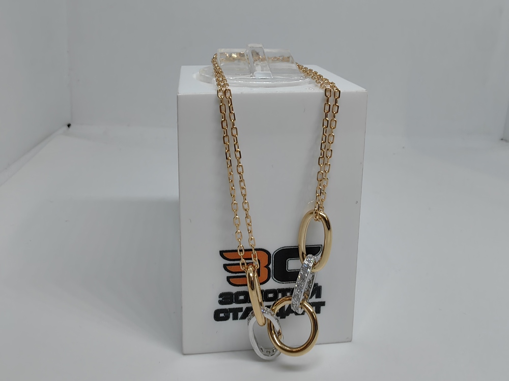 БРАСЛЕТ ФАНТАЗИЯ с камнями (Au 585)