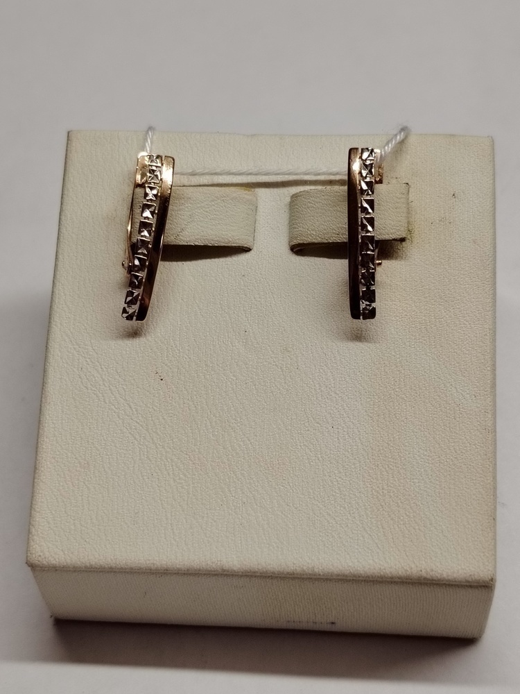 СБКМ585 СЕРЬГИ БЕЗ КАМНЯ (Au 585)