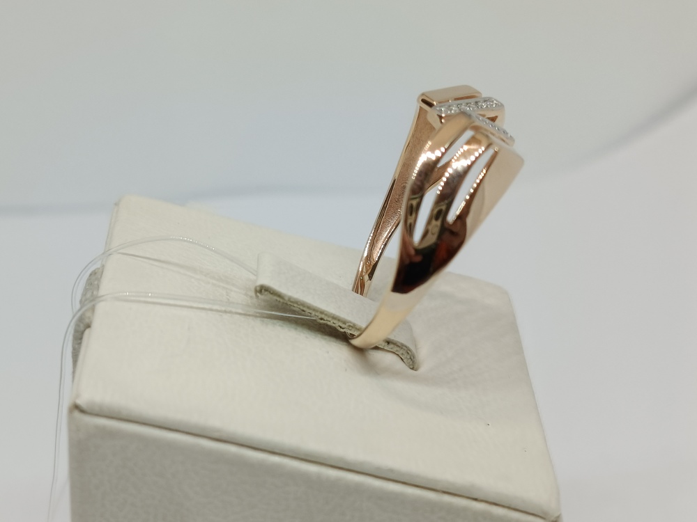 КОЛЬЦО С КАМНЯМИ (Au 585)