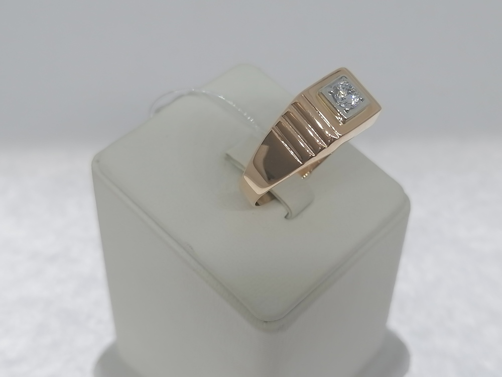 04-61-0206-00 КОЛЬЦО ПЕЧАТКА с камнем (Au 585)
