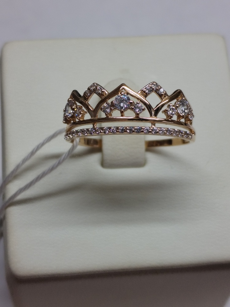 КОЛКМИ585 КОЛЬЦО С КАМНЯМИ (Au 585)