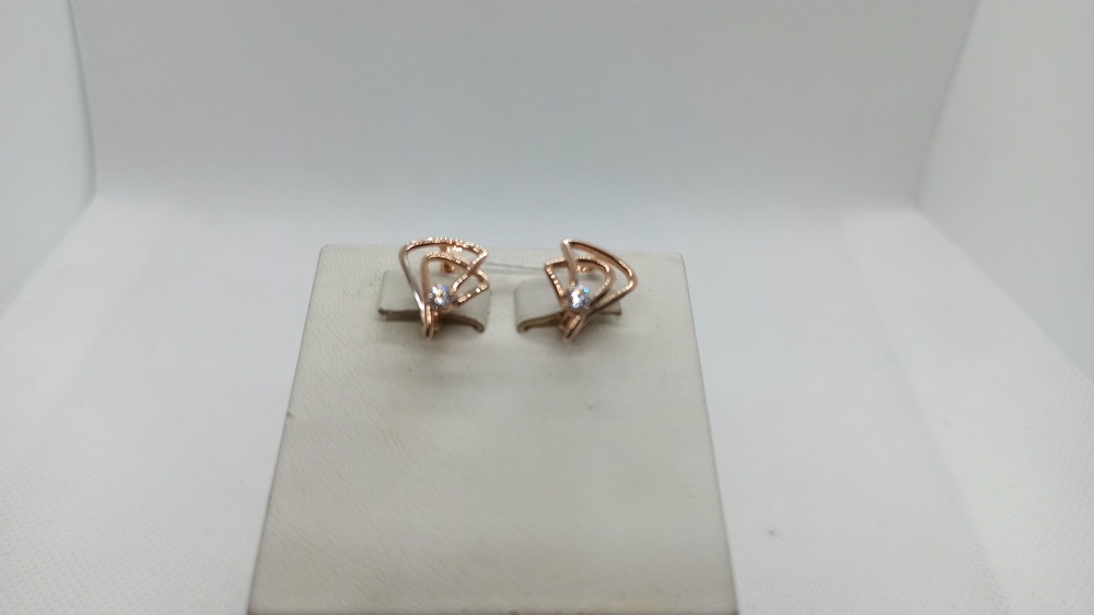 СЕРЬГИ С КАМНЕМ (Au 585)