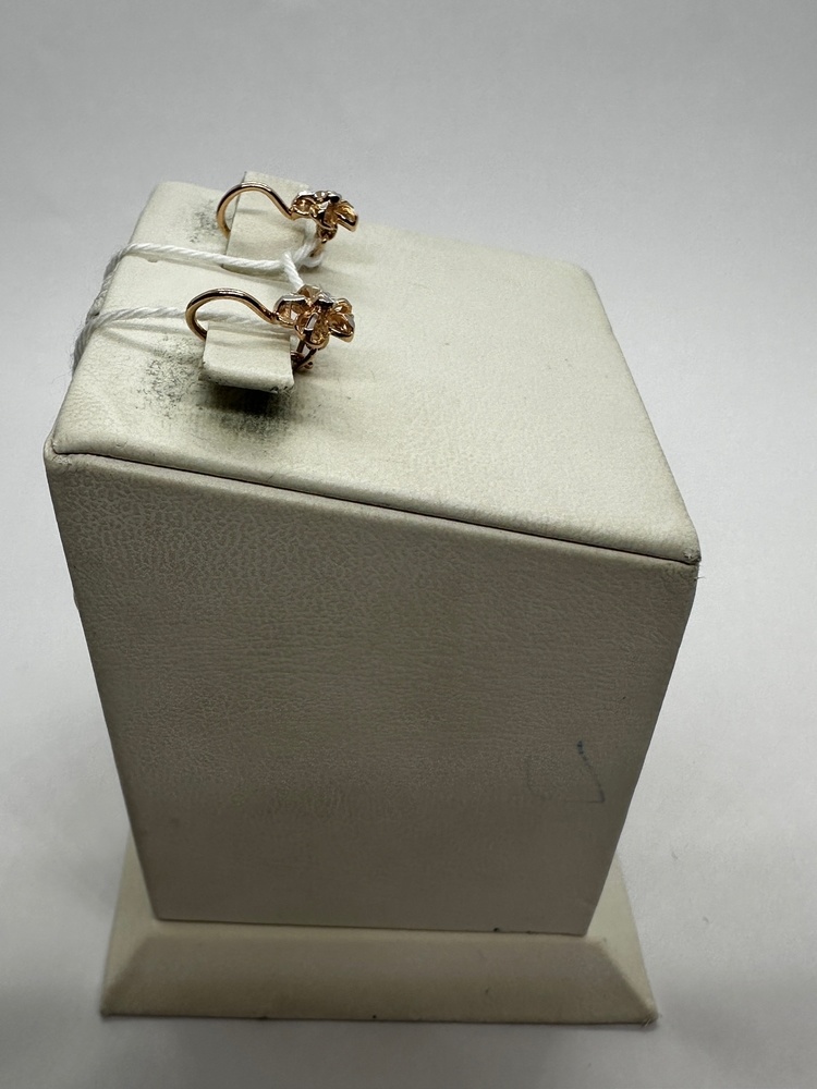 СБКМ585 СЕРЬГИ БЕЗ КАМНЯ (Au 585)