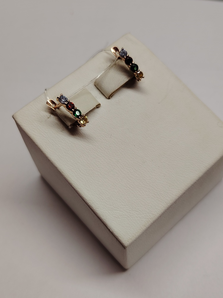 СЕРЬГИ С КАМНЯМИ (Au 585)